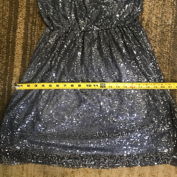 Grey and Silver Sequin Dress - Picture 10 of 11